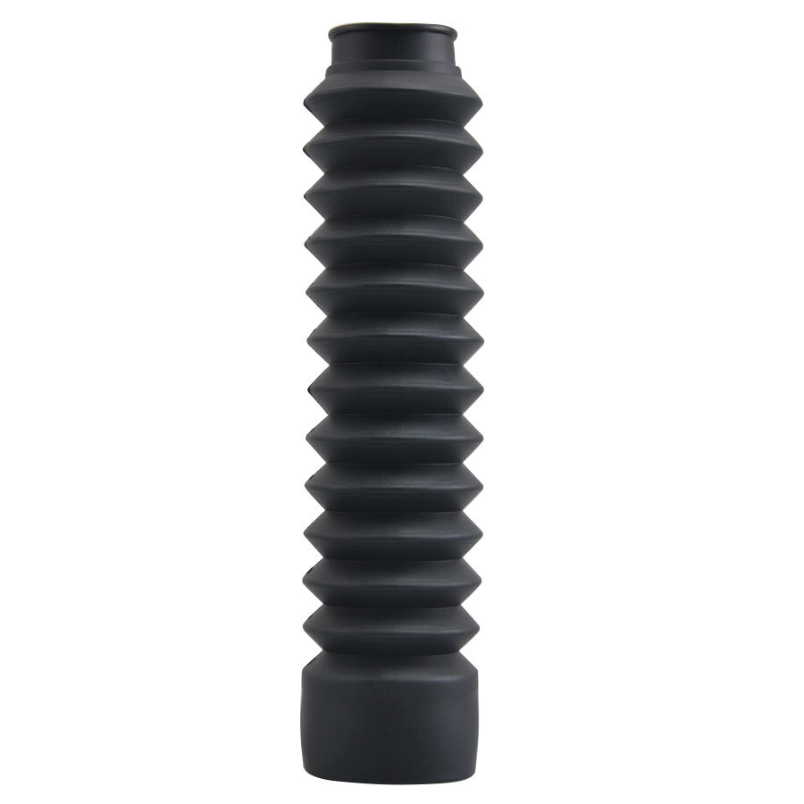 2Pcs Universal Front Rubber Fork Boots Shock Absorber Protector Dust Cover Black
