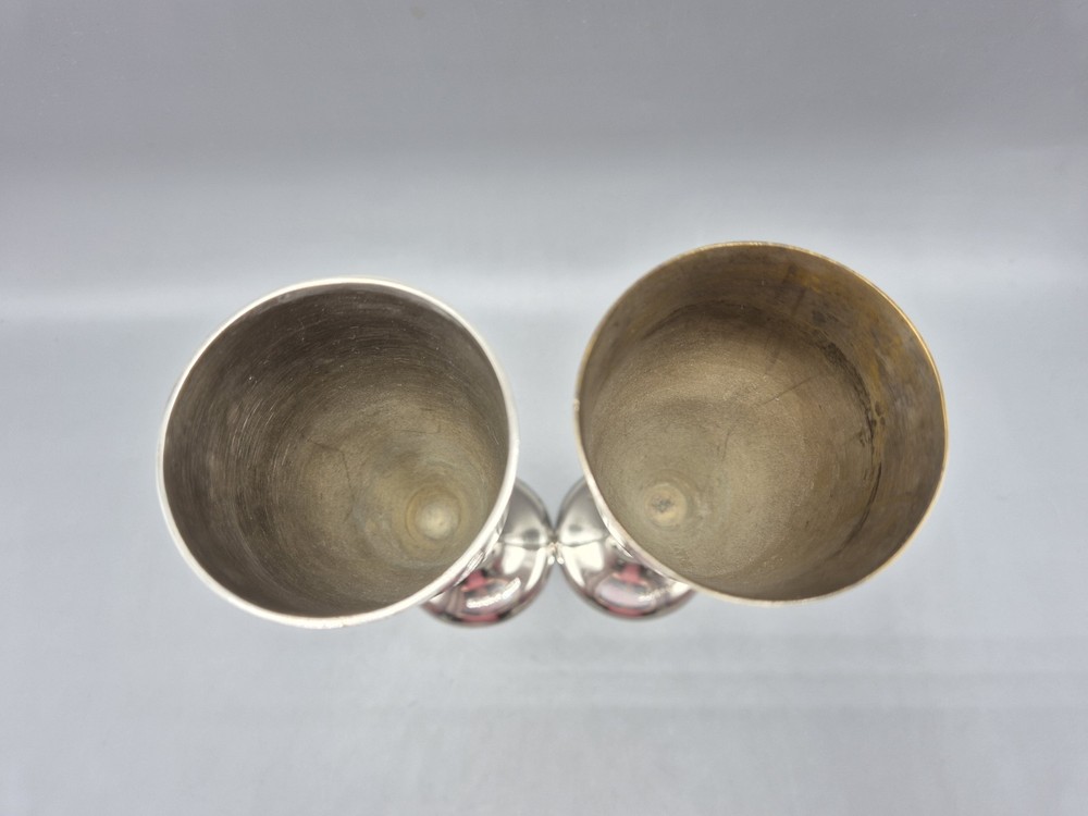 Vintage Silver Plated Champagne Flutes