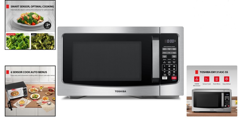 High-Performance 1100W Microwave with Mute Function and Easy Clean Interior