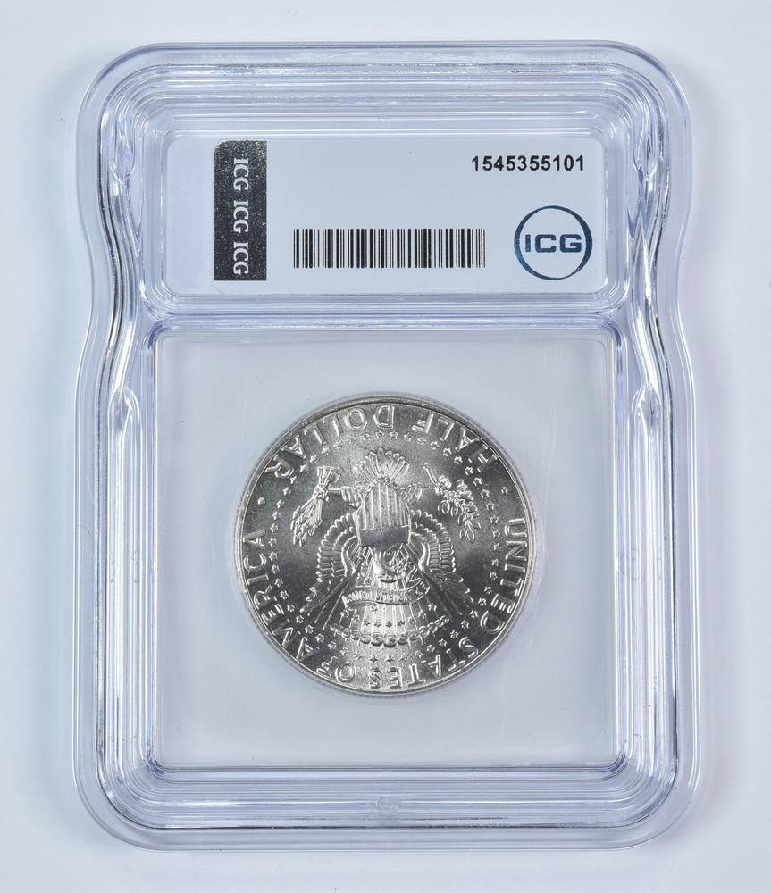 2004-D Kennedy Half Dollar Mint Error Struck Thru MS66 ICG *9332