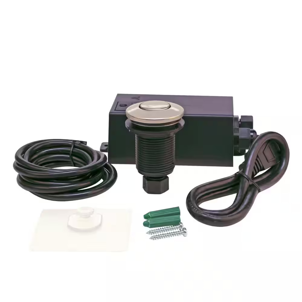 Garbage Disposal Switch Kit in Brushed Nickel
