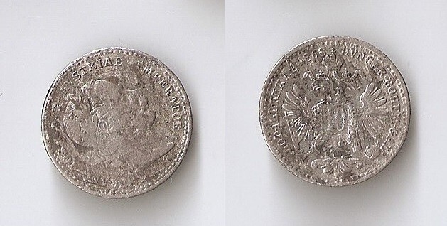 AUSTRIA 10 kreuzer 1868