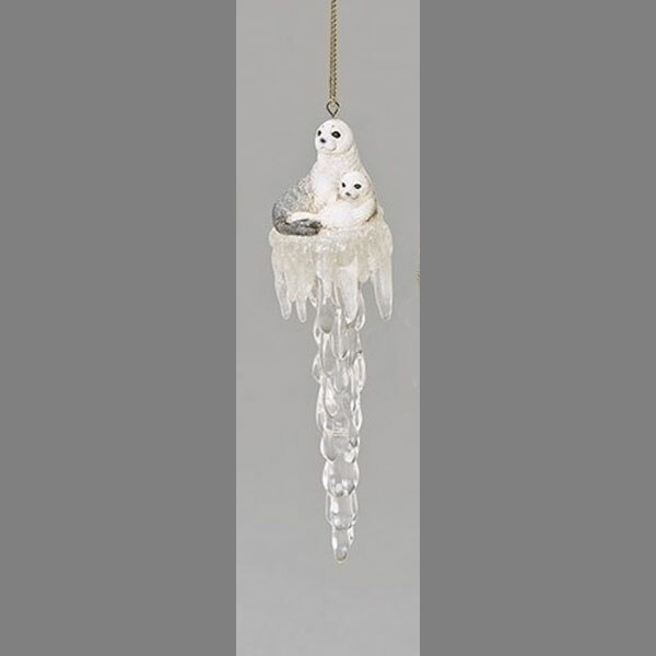 Wildlife on Icicle Ornament