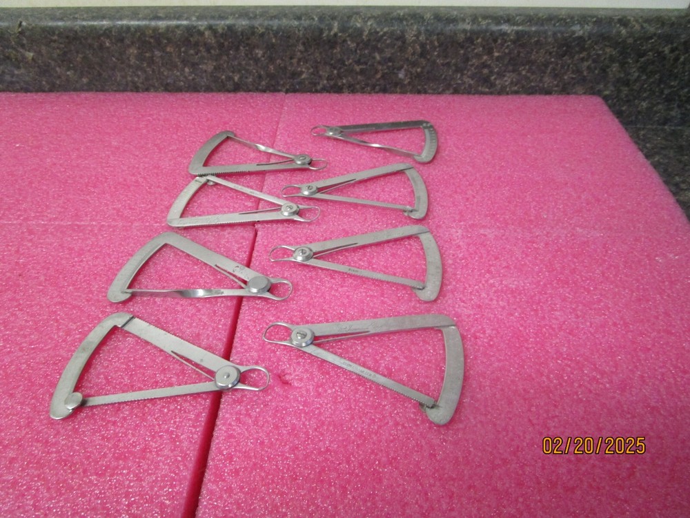 Qty (9) Metal Crown Gauge Caliper