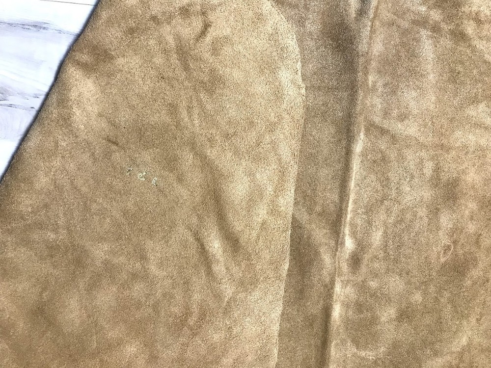 PREMIUM CAMEL BROWN/SAND BROWN SUEDE SPLIT LEATHER COWHIDE