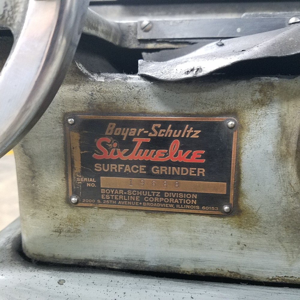 Boyar Schultz 612, Surface Grinder. 460V, 3PH - USED