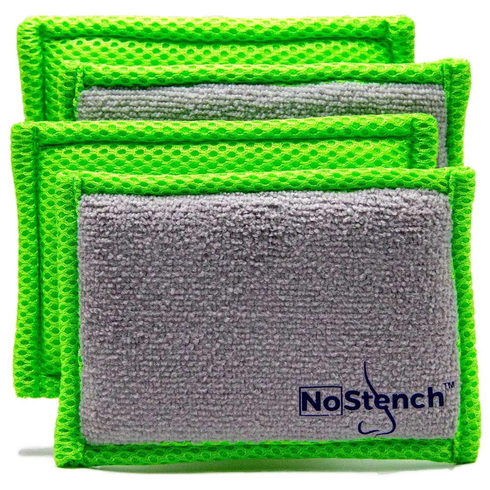 Kitchen Sponge | Odor Resistant, Non-Scratch Microfiber Mesh & Terry Cloth Sp...