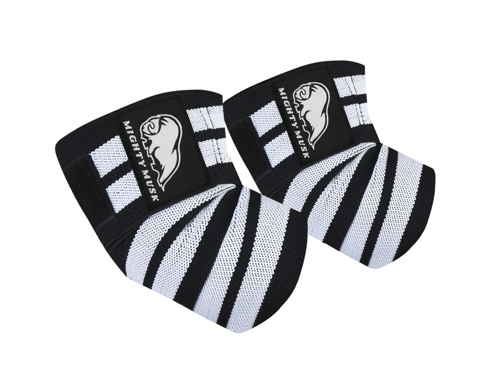 Flexible 40-inch Elbow Compression Strap and Joint Support White Striples