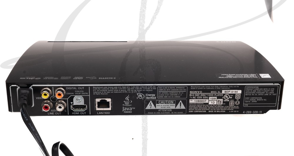 Sony BDP-S185 BLU-RAY DISK DVD PLAYER TESTED NO REMOTE