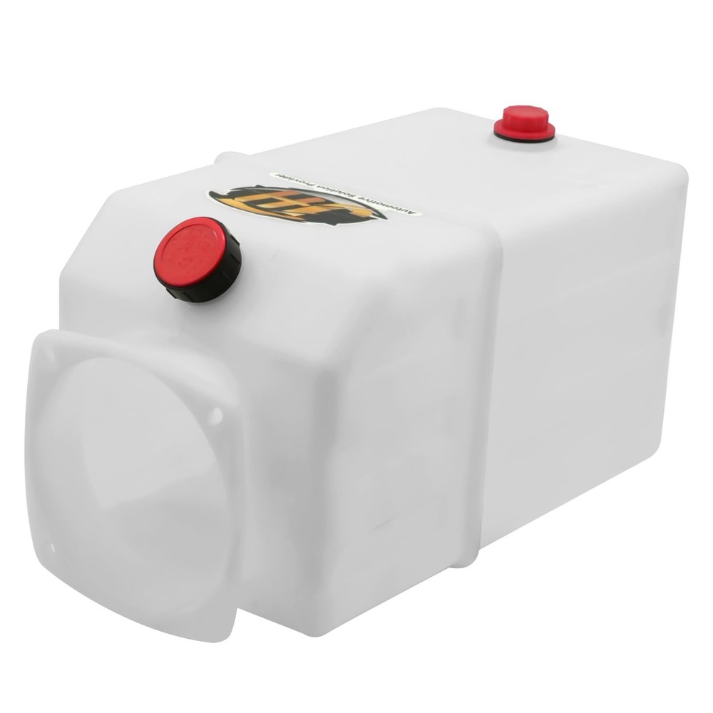 6 Quart Poly Power Unit Reservoir for Hydraulic Systems, Polyethylene Flat Bo...