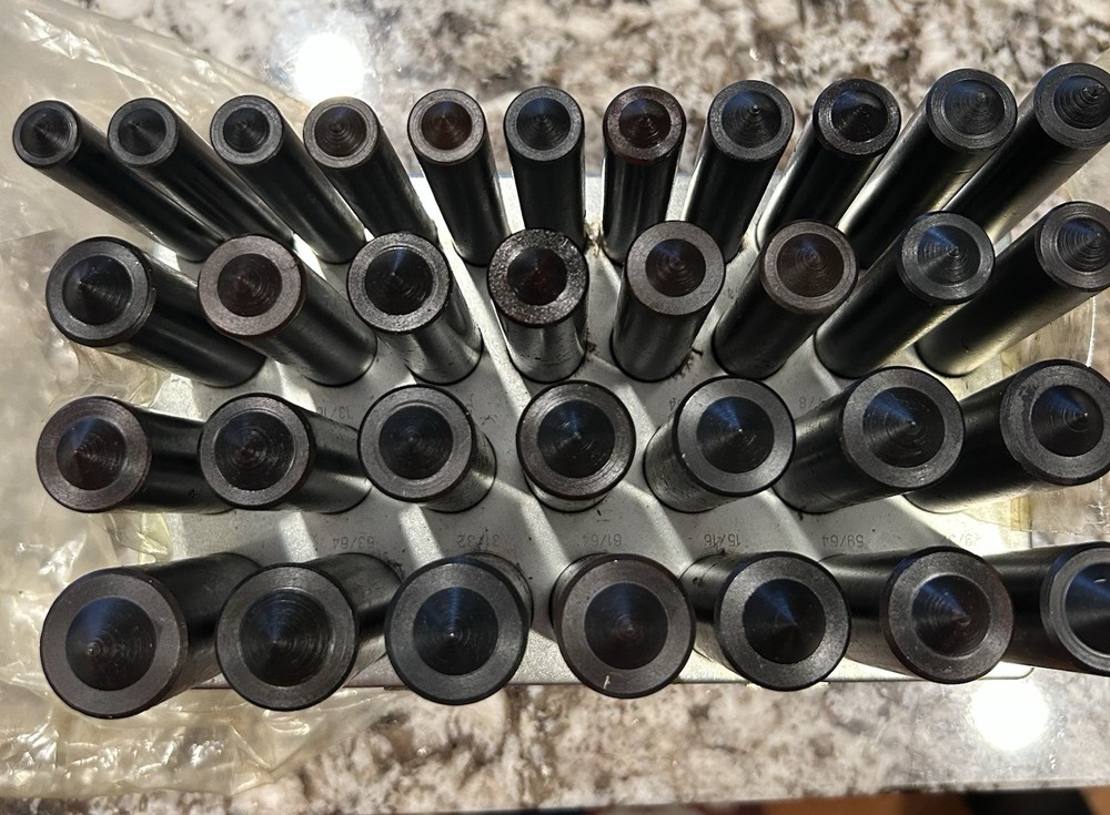 33 Pc Large Transfer Punch Set 1/2” - 1”