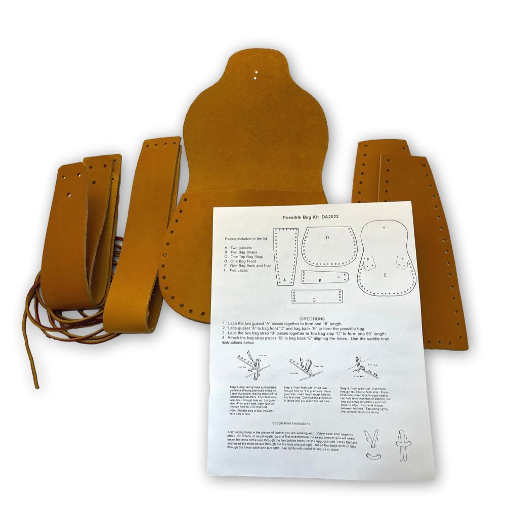 Make Your Own Leather Possible Bag Kit Wilderness Muzzleloader Pouch