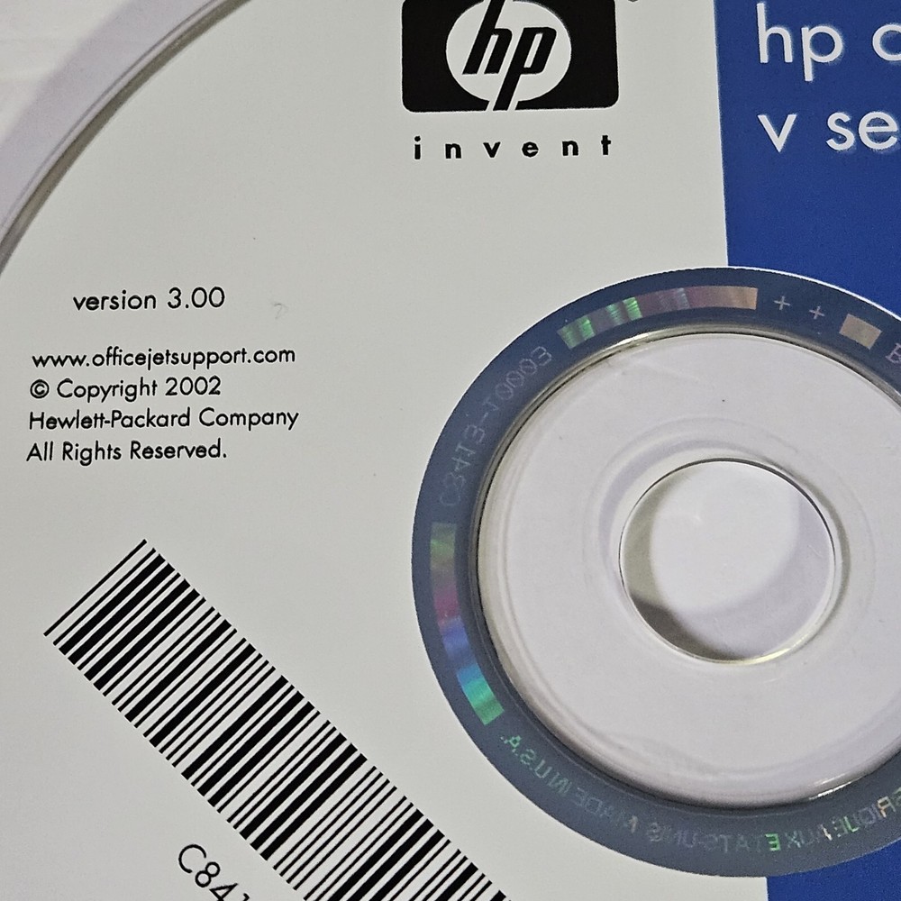 HP OfficeJet V Series Windows 98 Me 2000 XP Software Version 3.00 Disk