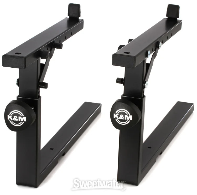 K&M 18811 Stacker Second Tier for Omega Stand - Black
