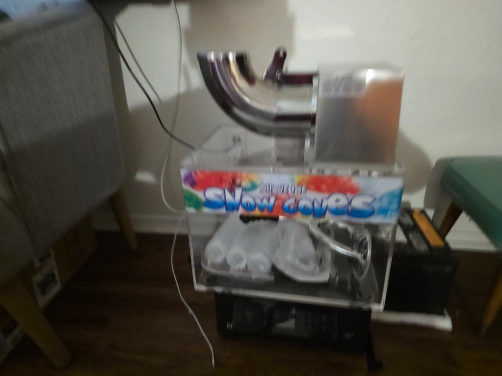 snow cone machine commercial