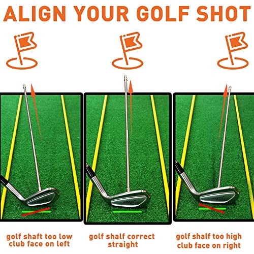 Golf Alignment Rods, Golf Swing Trainer Aid Golf Club Alignment Stick