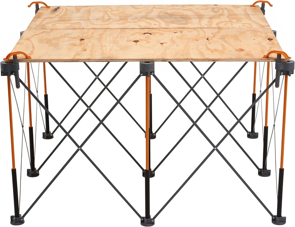 Bora Centipede 30In Folding Work Table Set - No Assembly 9-Strut Collapsible Tab