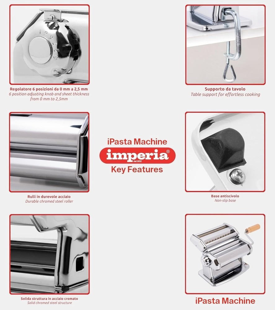 Compact Pasta Maker Machine with Alloy Steel Construction and Easy Operation