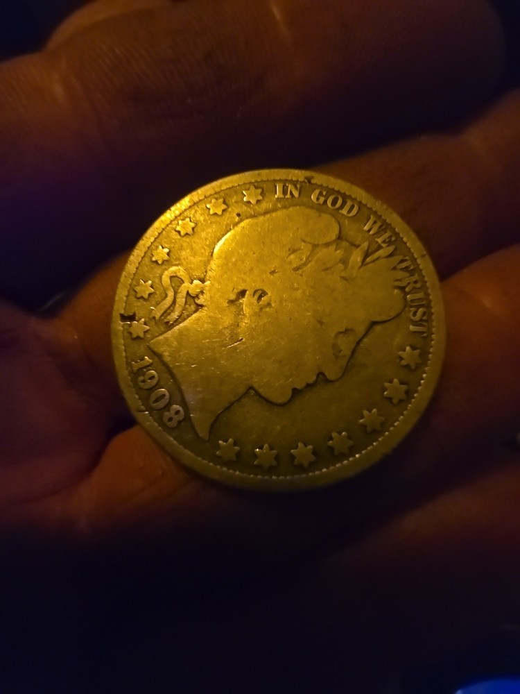 1908 Barber Half Dollar Circulated