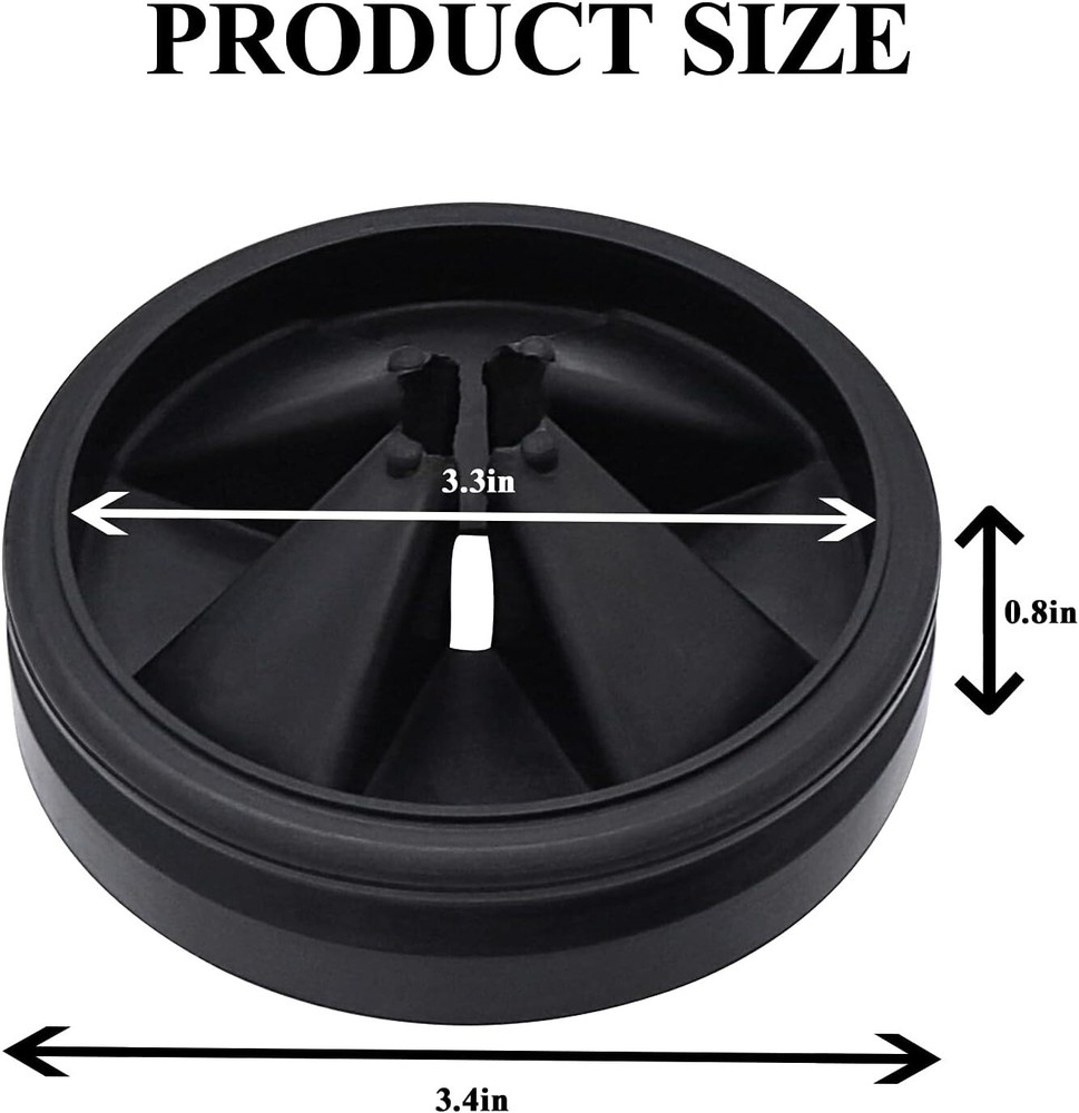 InSinkErator Compatible 3 3/8" Garbage Disposal Splash Guard - Easy Clean Design