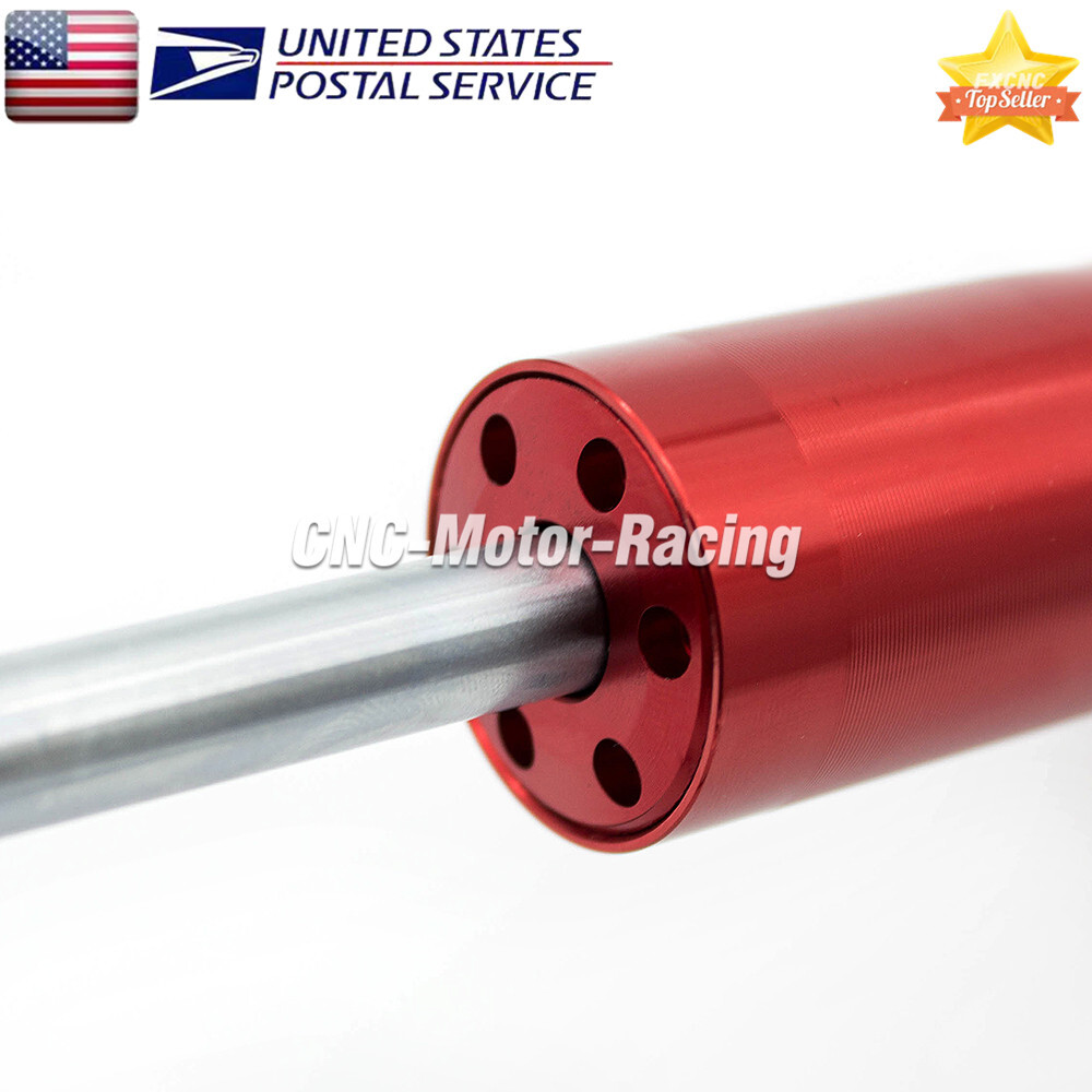 Adjustable CNC Steering Damper Stabilizer Linear Shock Aluminum Motorcycle Red