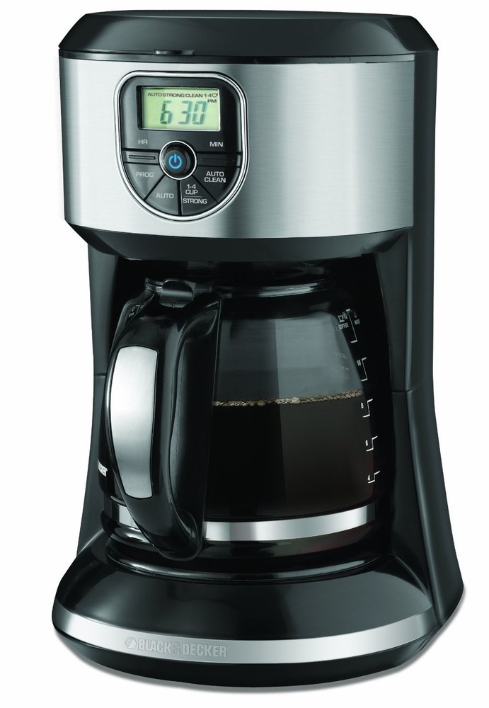 BLACK+DECKER CM4000S 12-Cup Programmable Coffeemaker Black Stainless Steel
