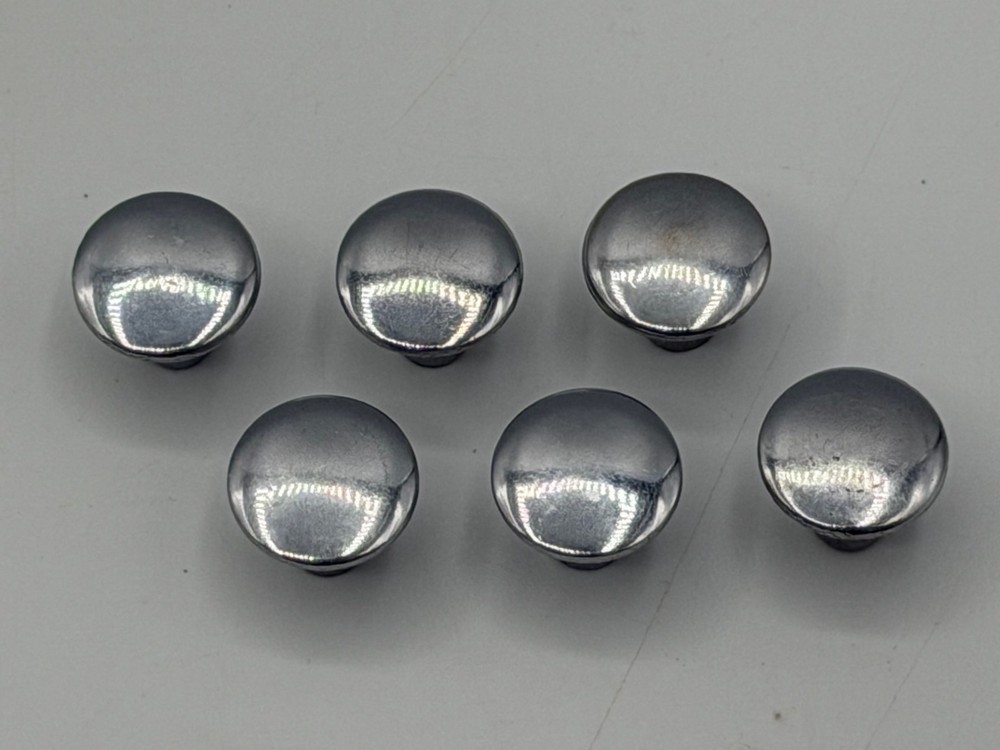 25 MCM/Art Deco Chrome Drawer Cabinet Knobs Pulls Collection From One Kitchen