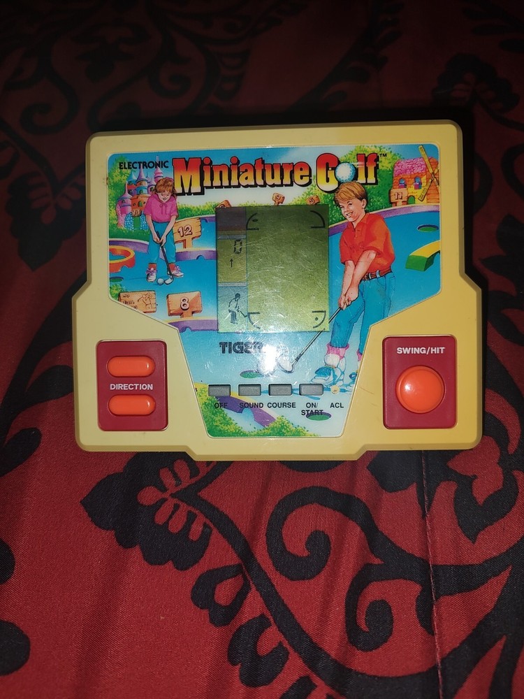 MINIATURE GOLF HANDHELD GAME TIGER 1987 TESTED & WORKS GREAT!
