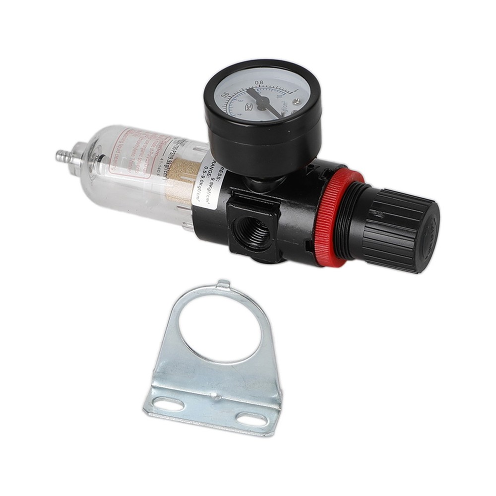 AFC2000 1/4" Air Compressor Filter Water Separator Trap Tools W Regulator Gauge✅