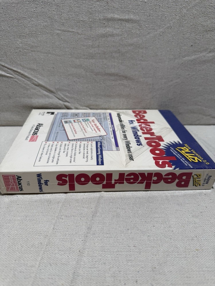 BeckerTools Plus 2.0 for Windows NEW Sealed Vintage Software 3.5 Disk
