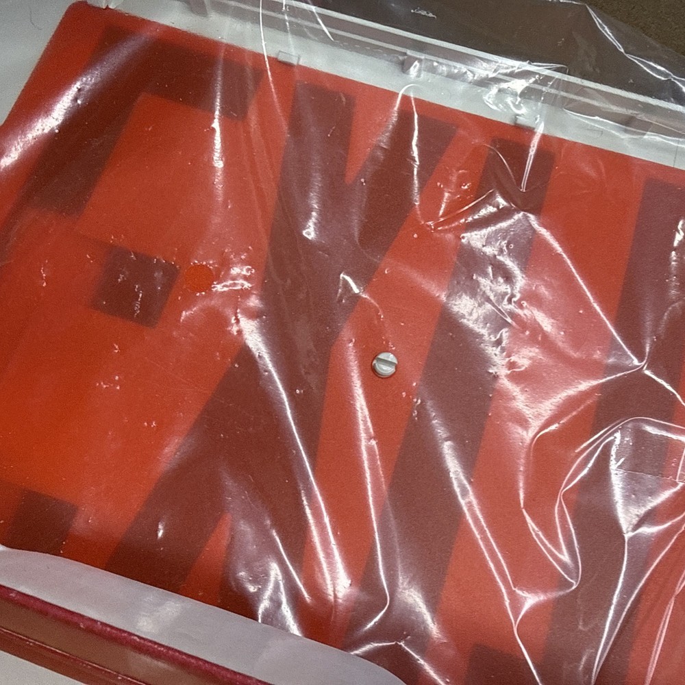 Simkar Slimline LED Exit Sign Combo Red Light Emergency Dual Voltage White