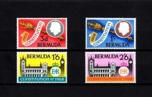 BERMUDA 1968 SG216-19 NEW CONSTITUTION - MNH