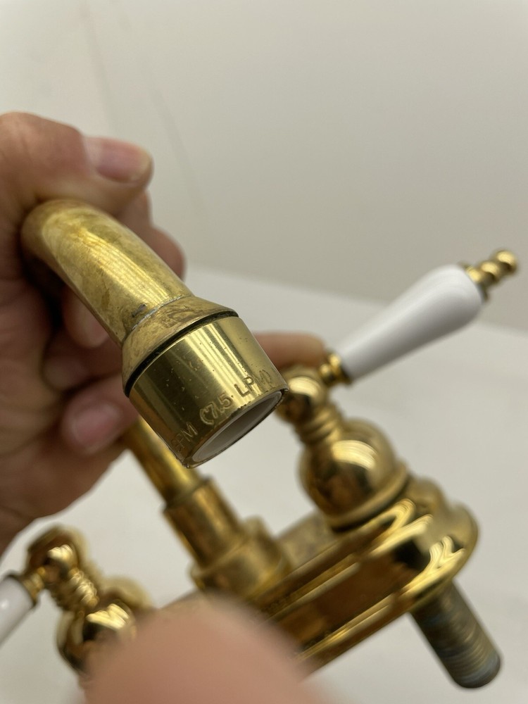 Vintage 2 Handle Brass Faucet