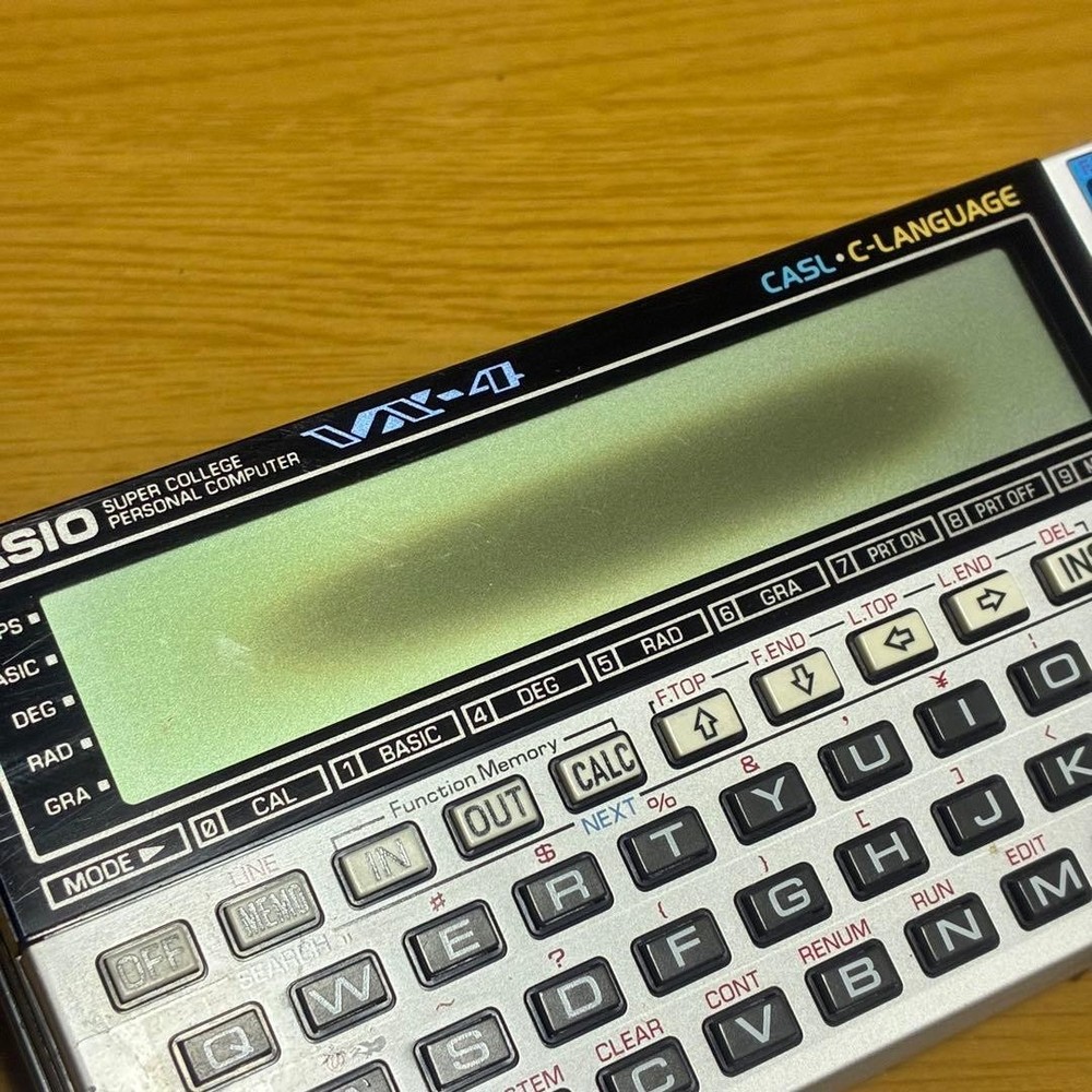 CASIO VX-4 Mini Pocket Personal Computer Calculator Tested Working Used
