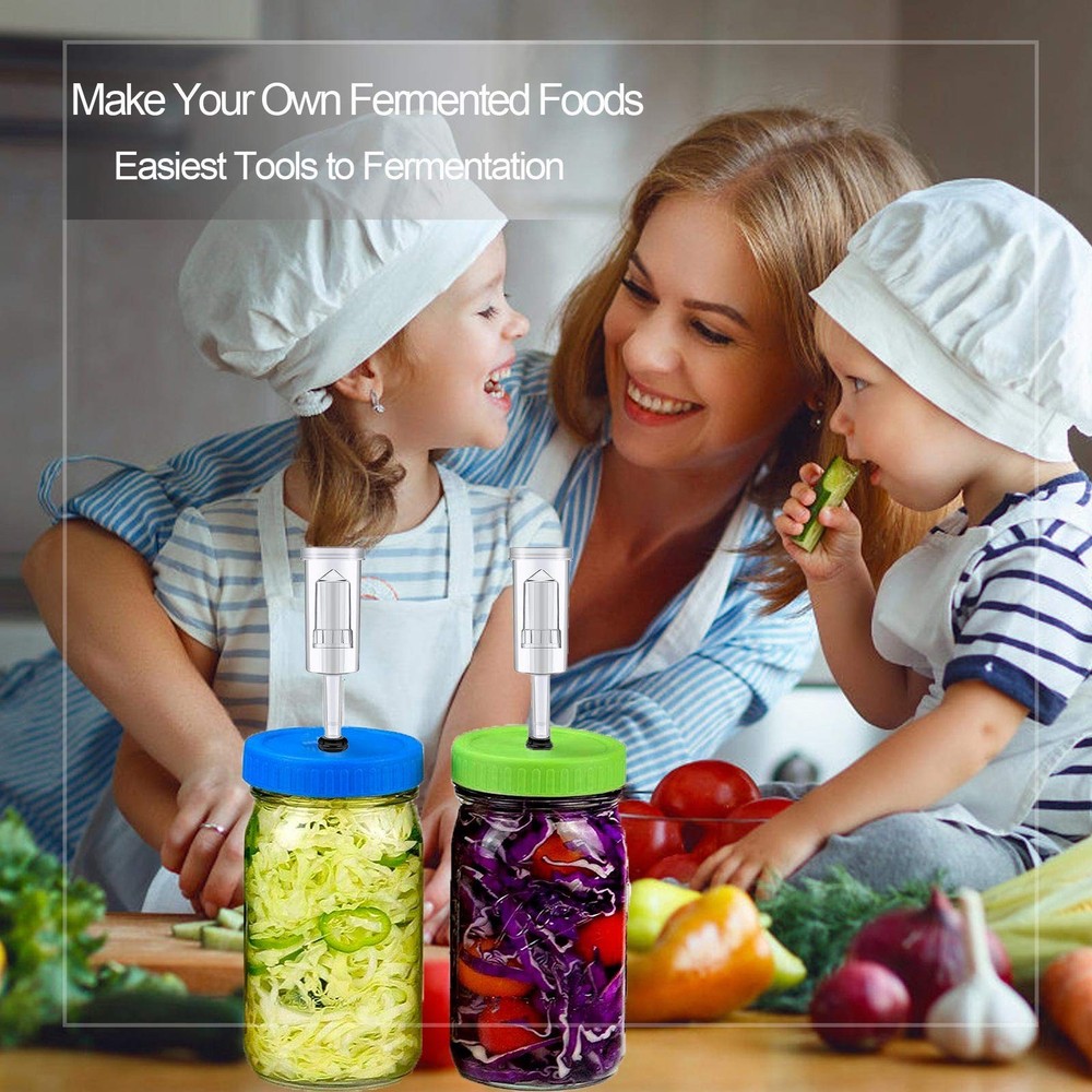 3-Piece Airlock 4 Pack 4PCS #6 Stopper and 8PCS Grommets, Fermentation Airlock