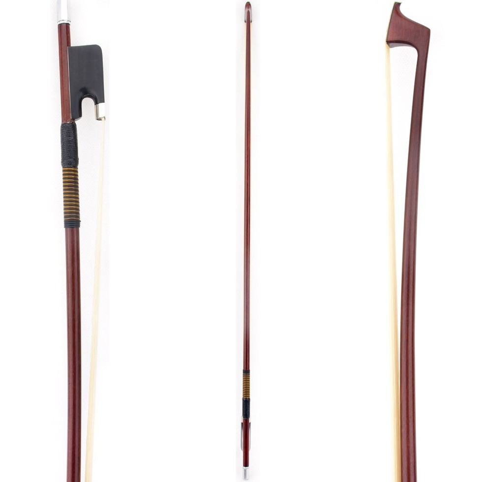 D.PECCATTE Copy Master Antique Pernambuco Cello Bow 4/4 Ebony No eye Silver 81g