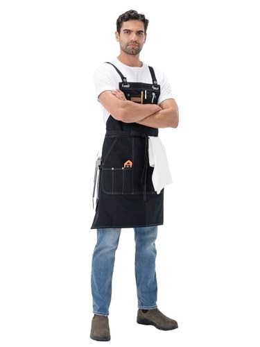 Unisex BBQ Apron, Black, One Size