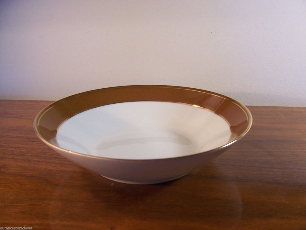 Noritake Legacy Dinnerware Granada Pattern 2794 Brown Rim Gold Trim Select Piece