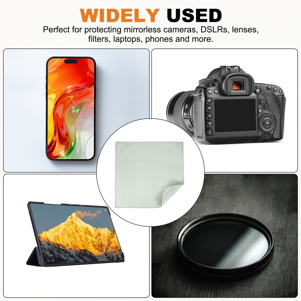 22" x 22" Camera Protective Wrap, Magic Self-Adhesive Cloth, Grey