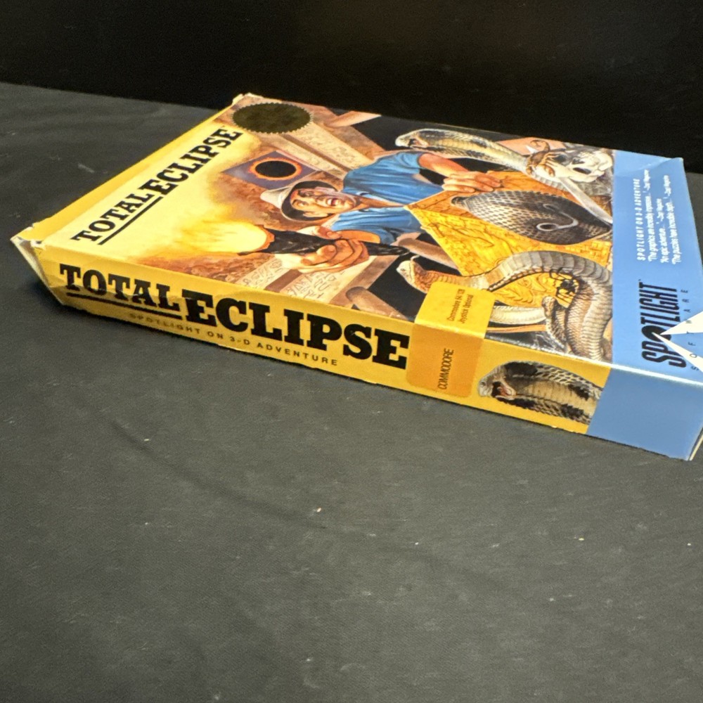 Spotlight Software Total Eclipse for Commodore 64/128 Used 1988 - Original Box
