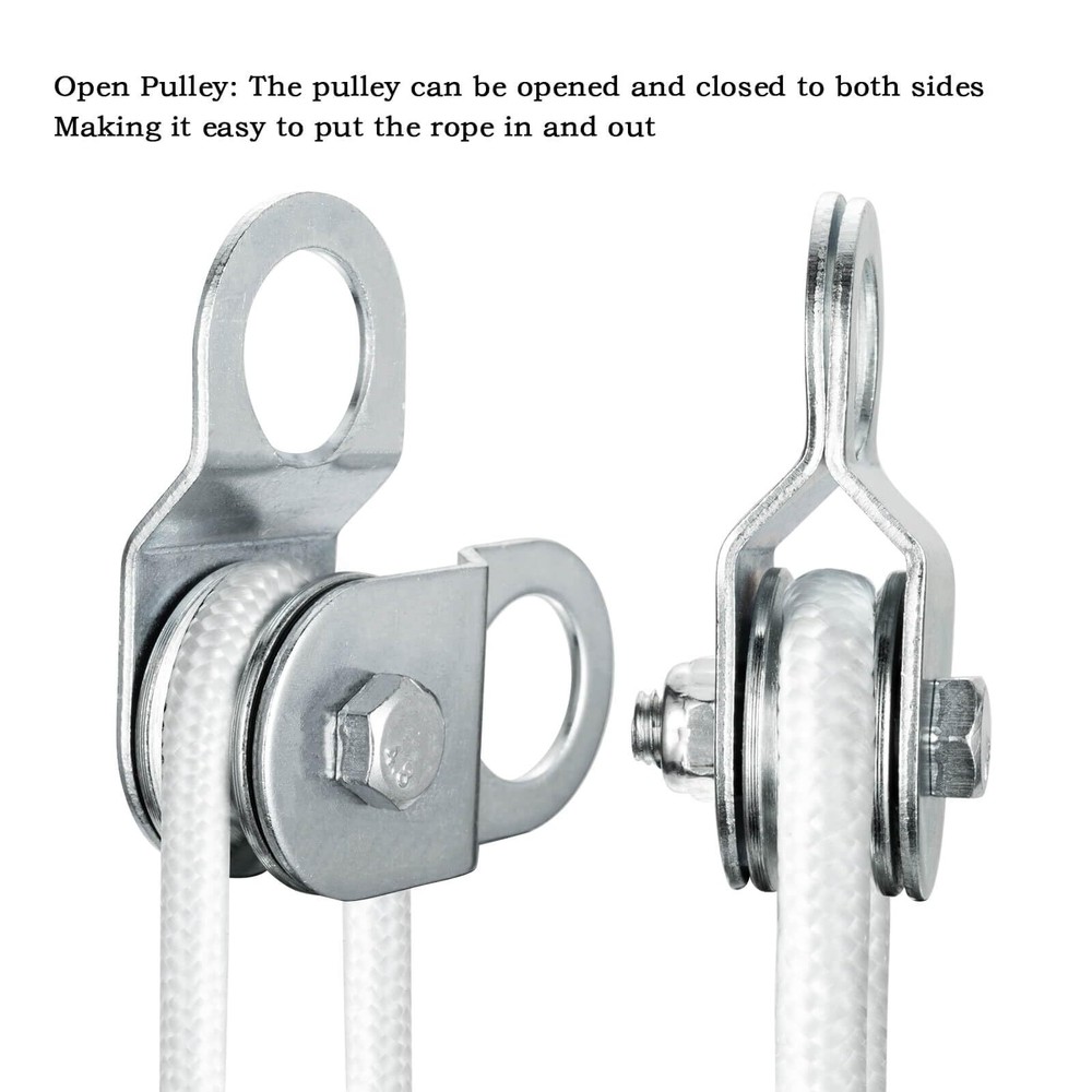 Polea pequeña para cable de arranque de 6 mm (paquete de 4)