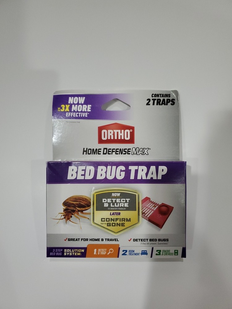 Ortho Home Defense MAX Bed Bug Traps (2 Pack) New
