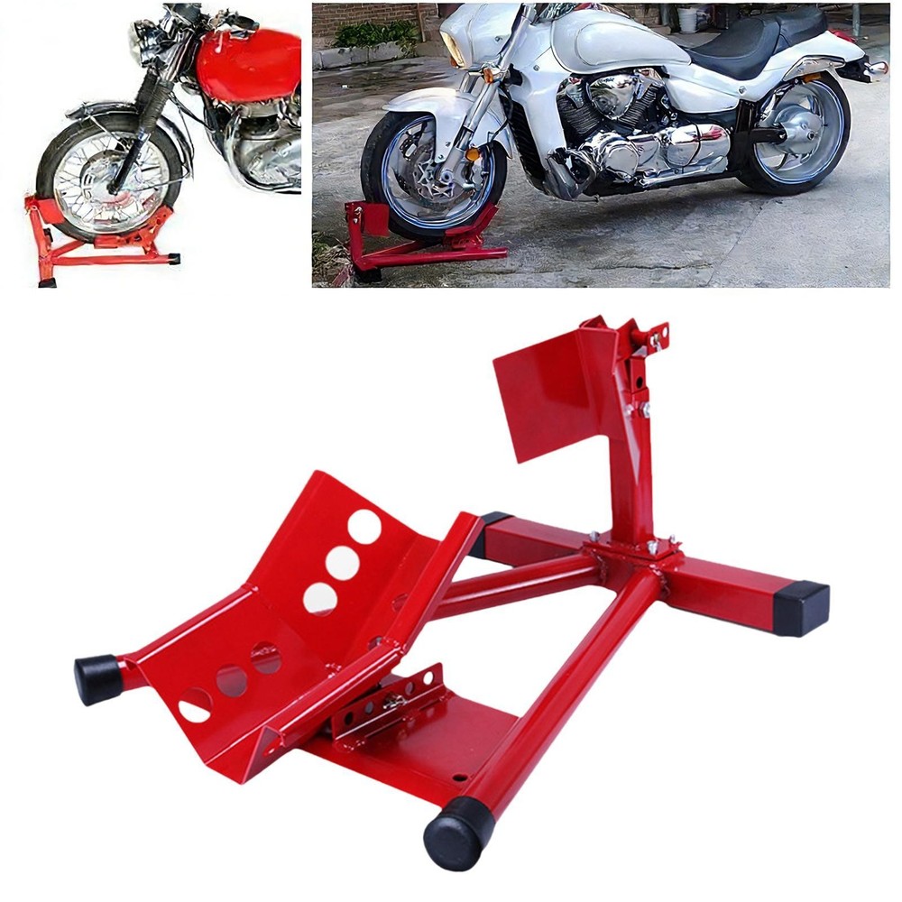Motorcycle Front Tire Chock Sturdy Stable Professional Premium Easy to Install