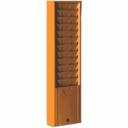 12 Pockets, 4-1/4"W x 7"D, Time Card Rack Model 167H, BLACK