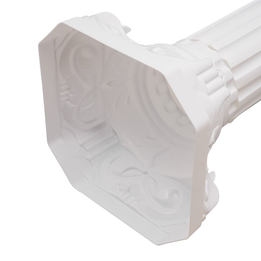 2 Pcs White Roman Pillar Wedding Roman Column Decorative Flowerpot Holder Column