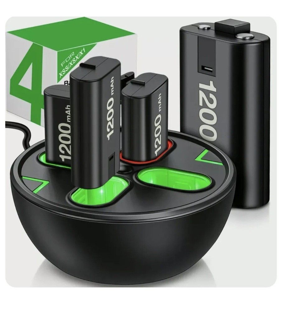 Charging Dock& Rechargeable Battery Pack for Xbox One Xbox Series X|S Controller