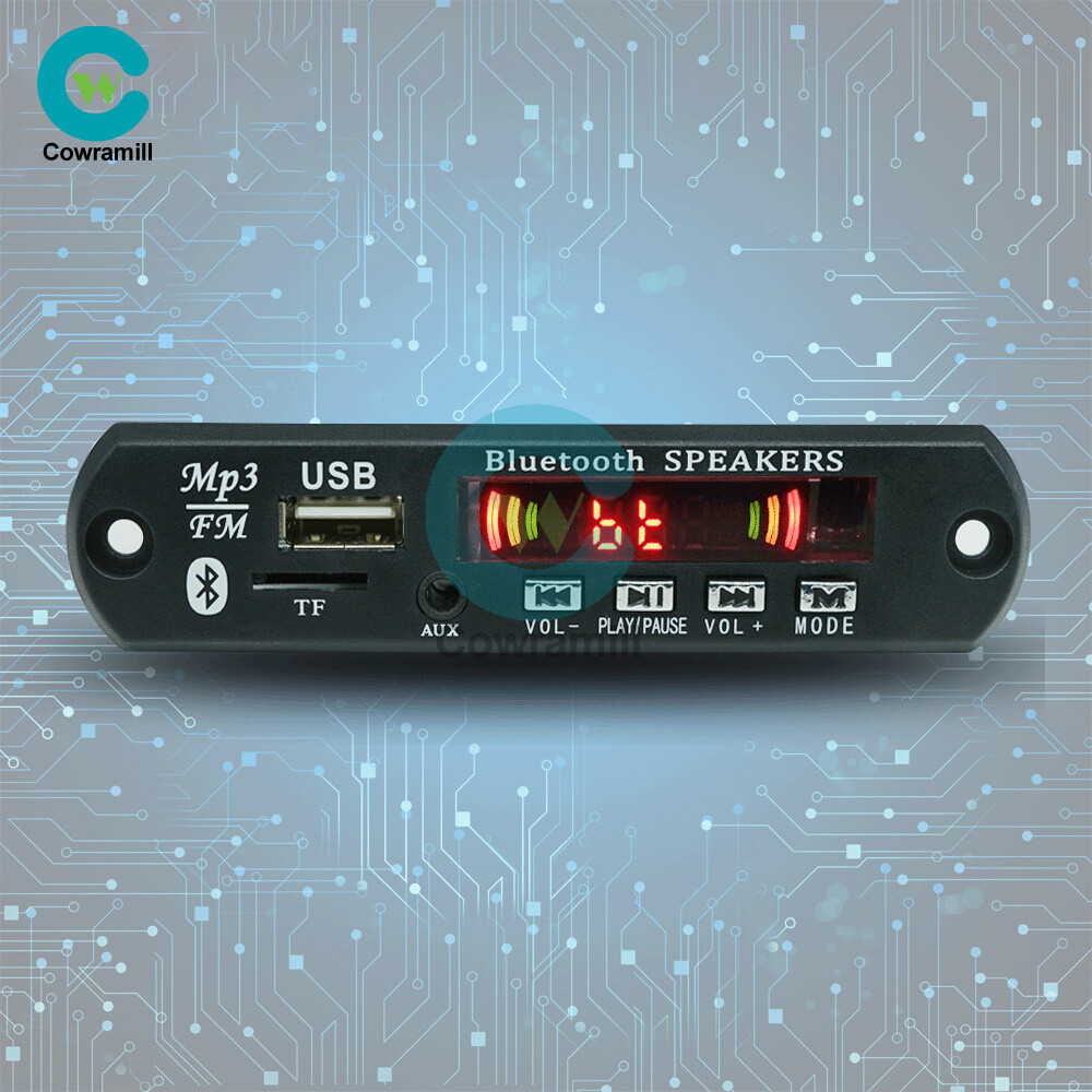 Wireless 12V WMA 2*15W Amplifier MP3 Decoder Board Audio Module USB TF Radio