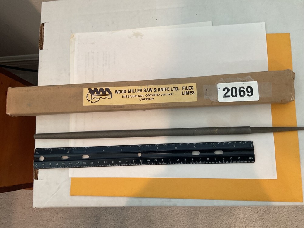 New Wood-Miller 12" Smooth Round File