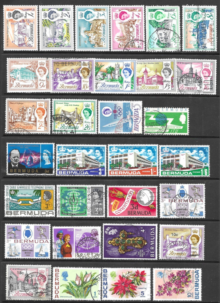 Bermuda 1906-1976 Mixed Selection 101 x Values MH/Used
