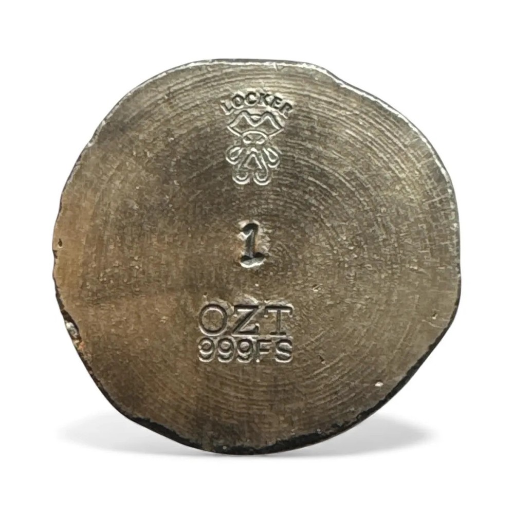 The Locker Mint Hack 1 oz Hand Poured Silver
